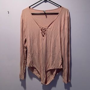 Charlotte Russe pink bodysuit